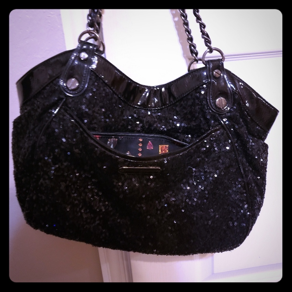 Black sparkley purse